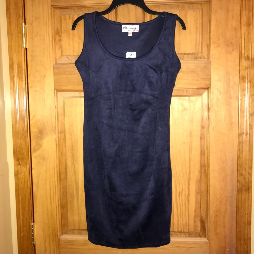 NWT Philosophy Dark Navy Sleeveless Dress